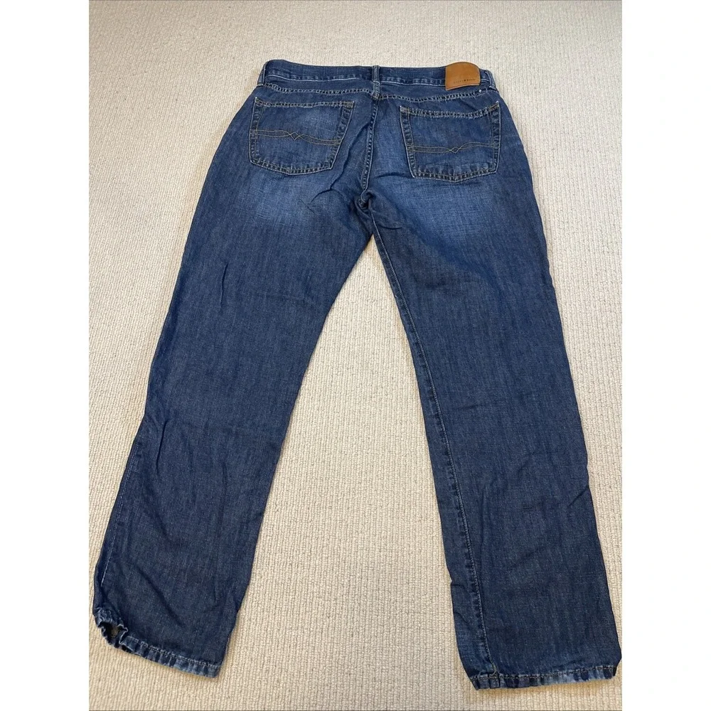 Lucky Brand Men's 36x32 221 Original Straight Jeans Cotton Linen Blend